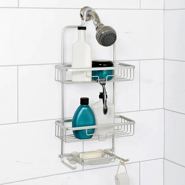 Adhesive Shower Caddy – No Drill Bathroom Organizer