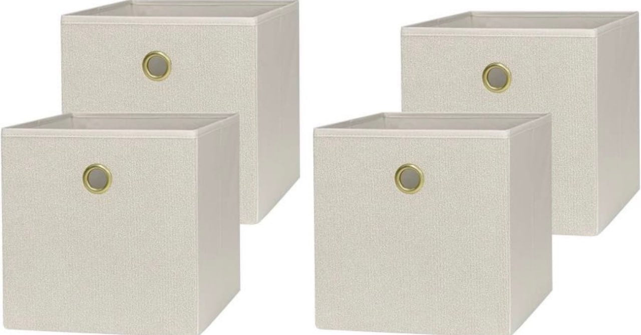 Fabric Storage Bins Set – Foldable Closet Organizer (4-Pack)