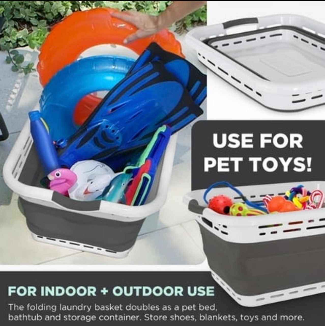 Foldable Laundry Basket – Space-Saving Hamper
