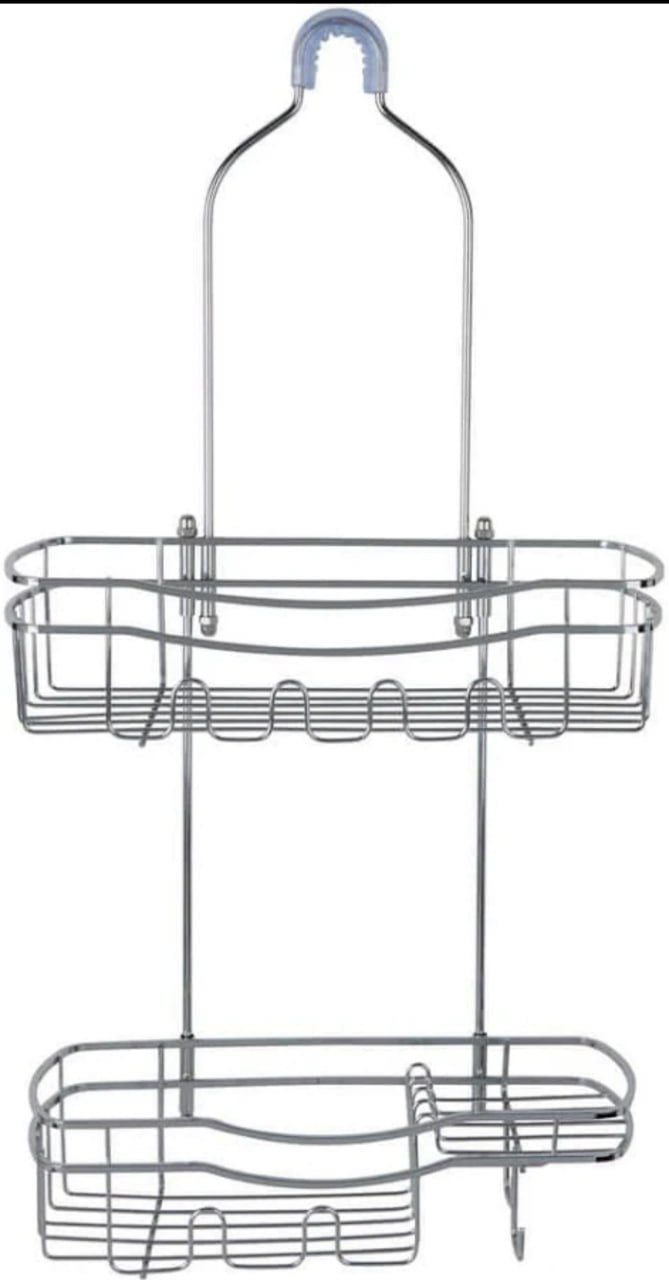 Adhesive Shower Caddy – No Drill Bathroom Organizer