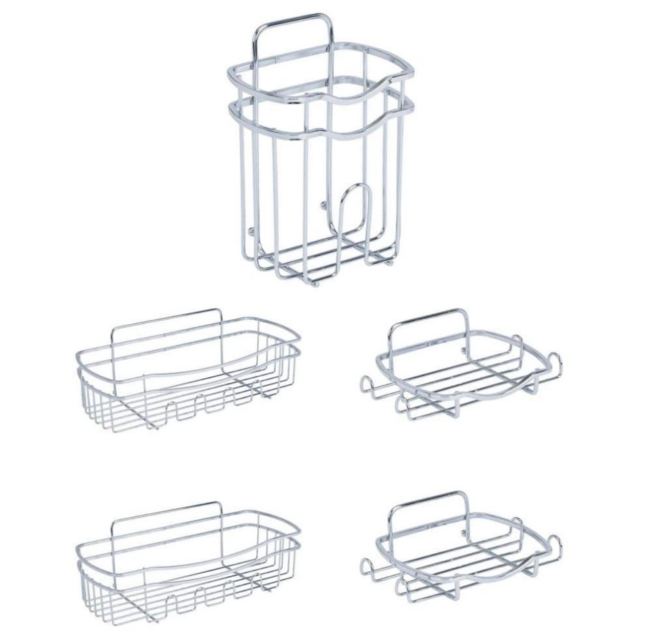 Adhesive Shower Caddy – No Drill Bathroom Organizer
